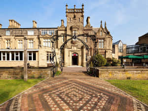 Bradford Historic Buildingwith Modern Extension Wallpaper