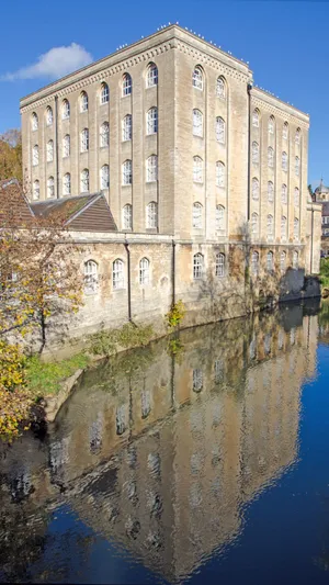 Bradford Historic Mill Reflection Wallpaper