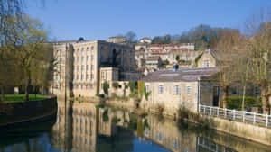 Bradfordon Avon Riverside View Wallpaper