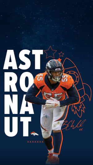 Bradley Chubb Astronaut Poster Design Wallpaper