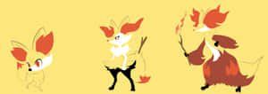 Braixen Evolution Stages Wallpaper