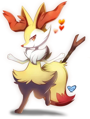 Braixen Pokemon Fanart Wallpaper