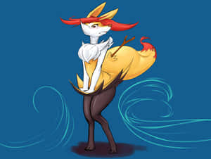 Braixen Pokemon Illustration Wallpaper