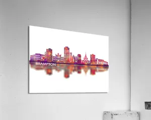 Brampton Cityscape Art Canvas Wallpaper