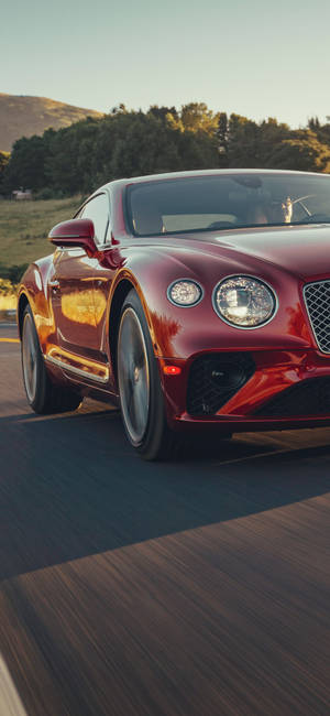 Brand New Red Bentley Iphone Wallpaper