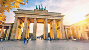 Brandenburg Gate Bright Sunlight Wallpaper