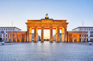 Brandenburg Gate Golden Lights Wallpaper