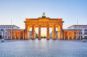 Brandenburg Gate Golden Lights Wallpaper