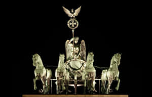 Brandenburg Gate Quadriga At Night Wallpaper