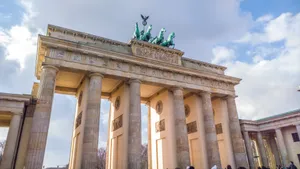 Brandenburg Gate Thick Clouds Wallpaper