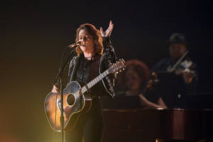 Brandi Carlile In Black Wallpaper