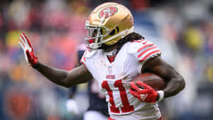 Brandon Aiyuk49ers Game Action Wallpaper