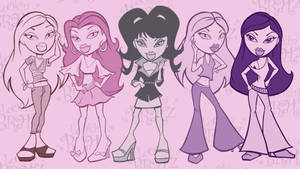 Bratz Aesthetic Musical Group Wallpaper