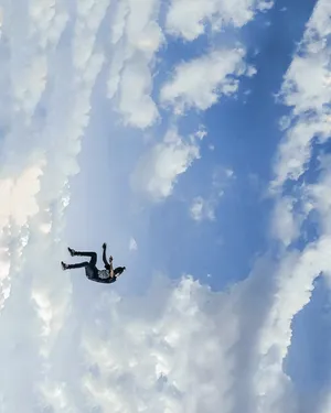 Brave Skydiver Wallpaper