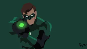 Bravely Unite Against Evil With The Blue-clad Power Of Green Lantern Wallpaper