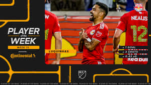 Brazilian Footballer And New York Red Bulls Midfielder Luquinhas Infographic Wallpaper