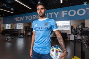 Brazilian Footballer Thiago Martins Inside New York City Fc Hq Wallpaper