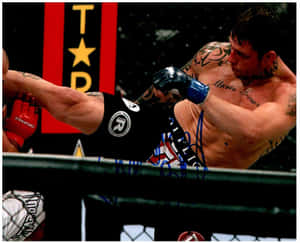 Brazilian Mixed Martial Artist, Renato Sobral, In A 2010 Strikeforce Match. Wallpaper