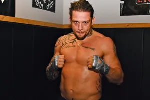 Brazilian Professional Ufc Fighter Renato Sobral Training Portrait Wallpaper