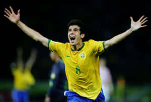 Brazilian Soccer Player Celebration Wallpaper