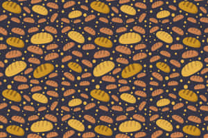 Bread Pattern Wallpaper