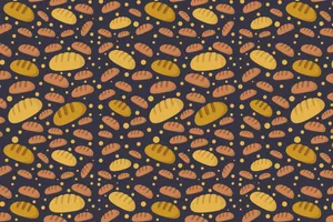 Bread Pattern Wallpaper