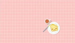 Breakfast Toast Cartoon Background Wallpaper