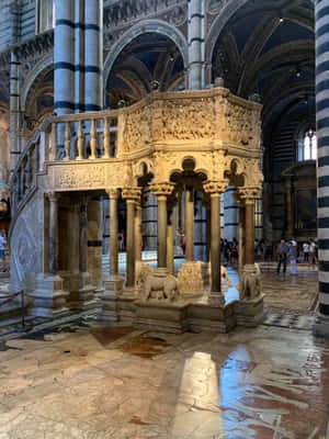 Breath-taking View Of Siena Cathedral Wallpaper