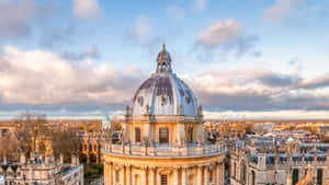 Breathtaking Aerial View Of Oxford University Wallpaper