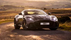 Breathtaking Aston Martin Dbs Superleggera On The Road Wallpaper