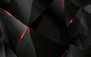 Breathtaking Black And Red 3d Polygon Wallpaper