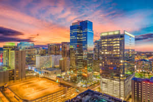 Breathtaking Desert Sunset Over Phoenix, Arizona Wallpaper