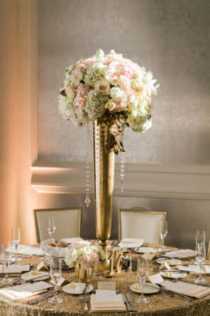 Breathtaking Floral Centerpiece With Glowing Candles