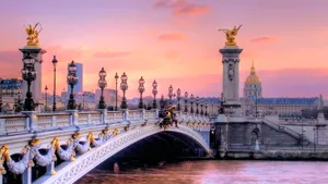 Breathtaking Morning View Of The Paris Skyline Wallpaper