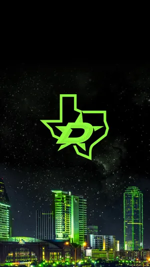 Breathtaking Night View Of Dallas Skyline Wallpaper