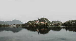 Breathtaking Panoramic Landscape Of Ljubljana, Slovenia Wallpaper