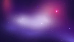 Breathtaking Purple Stars In A Magical Galaxy Wallpaper