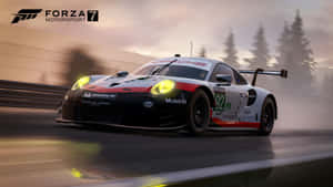 Breathtaking Shot Of A Racing Car From Forza Motorsport Wallpaper