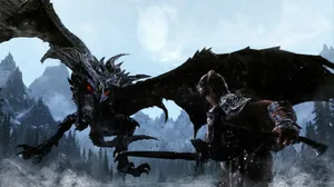 Breathtaking Skyrim Paarthurnax Wallpaper Wallpaper