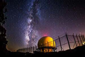 Breathtaking Spiral Galaxy In Deep Space Wallpaper