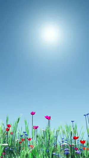 Breathtaking Spring Sunshine Landscape Wallpaper