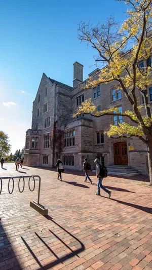 Breathtaking Sunset Over Downtown Guelph Wallpaper