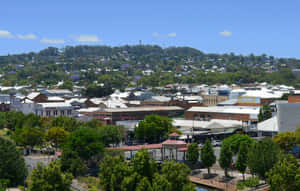 Breathtaking Sunset Over Toowoomba's Gorgeous Skyline. Wallpaper