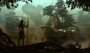 Breathtaking Sunset Skydiving Adventure Wallpaper