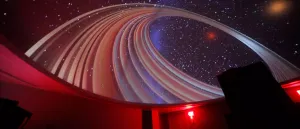 Breathtaking View Of A Planetarium With Stars And Constellations In The Night Sky. Wallpaper