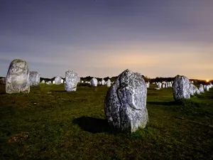Breathtaking View Of Carnac Megalithic Landscape Wallpaper