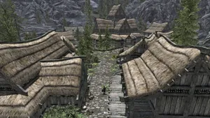 Breathtaking View Of Falkreath In Skyrim Wallpaper