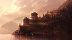 Breathtaking View Of Majestic Naboo Landscape During Sunset Wallpaper