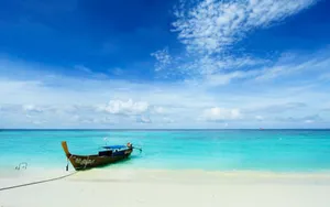 Breathtaking View Of Serene Thailand Beach Wallpaper