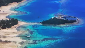 Breathtaking View Of The Town Of Ampana In Sulawesi, Indonesia Wallpaper